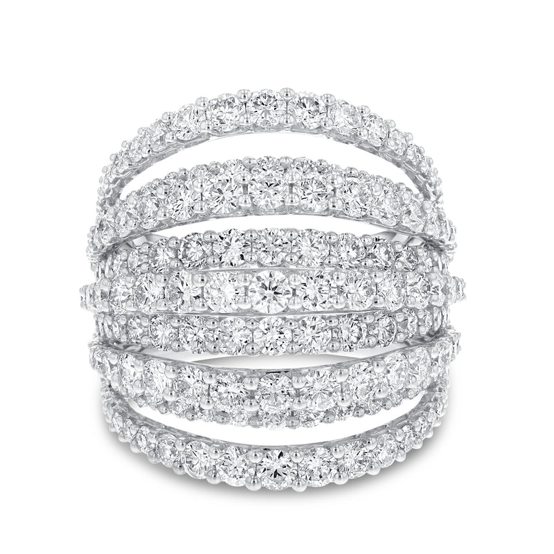 Nine Row Diamond Statement Ring - R&R Jewelers 