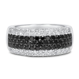 Black and White Diamond Wedding Band - R&R Jewelers 