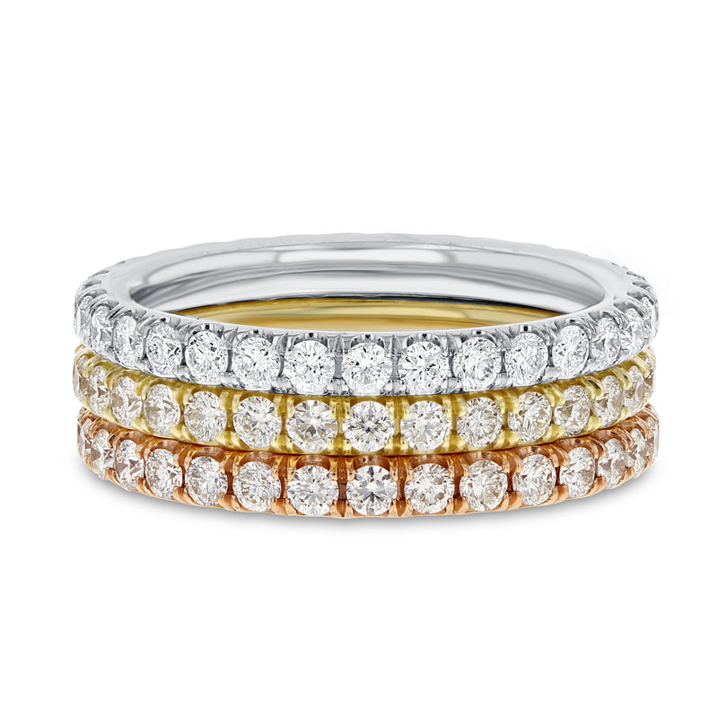 Diamond Eternity Stackable Band Set, 2.38 cttw - R&R Jewelers 