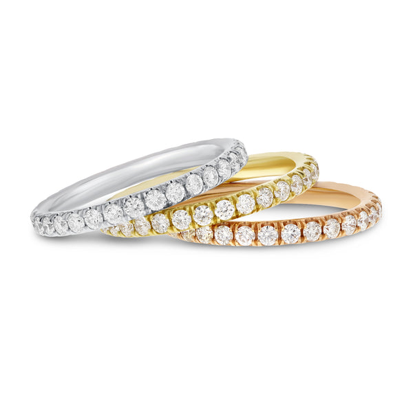 Diamond Eternity Stackable Band Set, 2.38 cttw - R&R Jewelers 