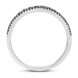 Channel Set White and Black Diamond Band - R&R Jewelers 