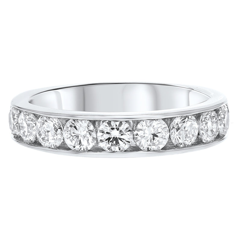 Channel Set Diamond Wedding Band - R&R Jewelers 