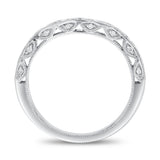 Curved Channel Set Diamond Wedding Band - R&R Jewelers 