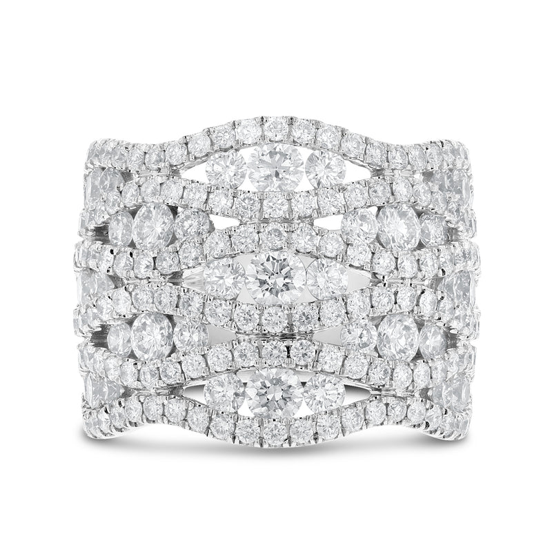 18K White Gold Statement Ring, 3.27 Carats - R&R Jewelers 
