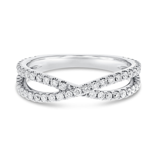 Crossover Diamond Statement Ring - R&R Jewelers 
