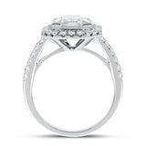 Illusion Set Diamond Engagement Ring - R&R Jewelers 