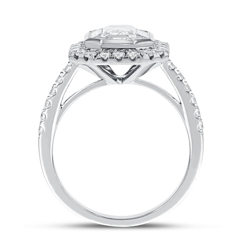 Illusion Set Diamond Engagement Ring - R&R Jewelers 