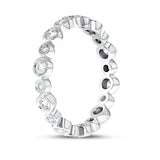 Diamond White Gold Bezel Set Ring, 0.69 Carats - R&R Jewelers 