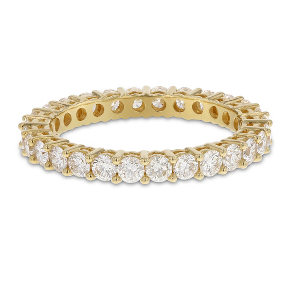 Diamond Yellow Gold Eternity Band, 1.44 Carats - R&R Jewelers 