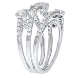18K White Gold Statement Ring, 1.31 Carats - R&R Jewelers 
