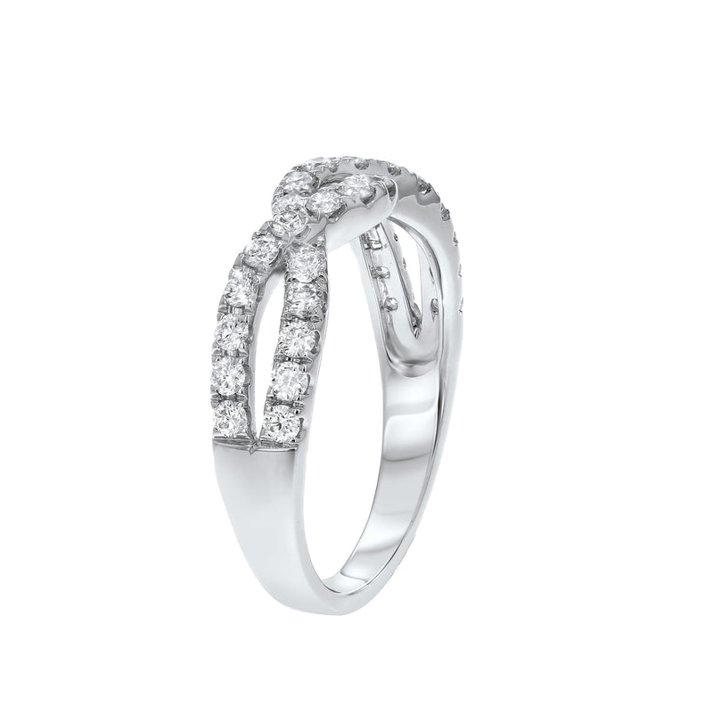 Diamond Infinity Twist Ring - R&R Jewelers 