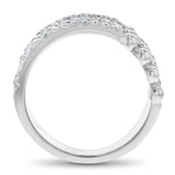 Alternating Diamond Pavé and Ball Stack Ring - R&R Jewelers 