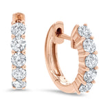 Diamond Huggie Earrings, 0.74 ct - R&R Jewelers 