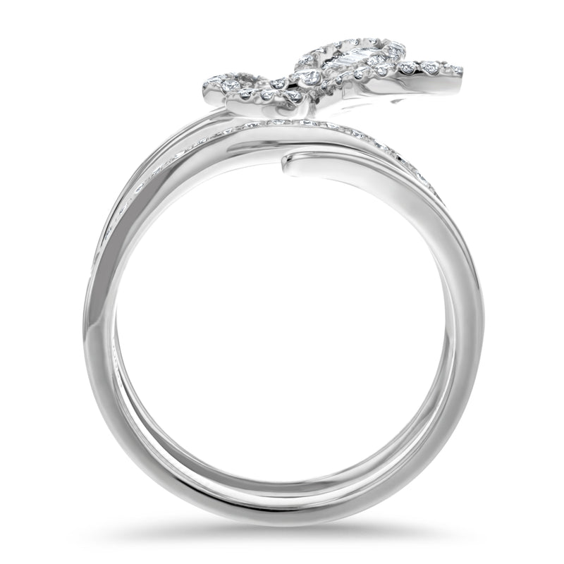 Butterfly Double Twist Diamond Ring - R&R Jewelers 