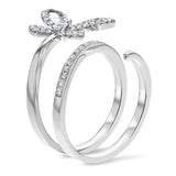 Butterfly Double Twist Diamond Ring - R&R Jewelers 