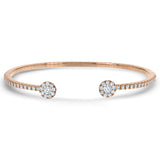 Round Shape Diamond Cuff Bracelet - R&R Jewelers 
