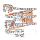 Four Row Diamond Illusion Ring - R&R Jewelers 