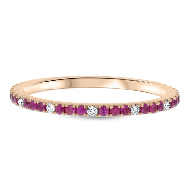 Diamond and Ruby Eternity Ring - R&R Jewelers 