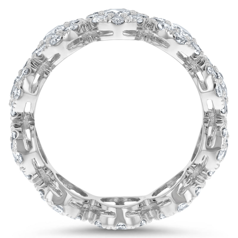 Diamond Cluster Eternity Ring, 2.57 ct - R&R Jewelers 