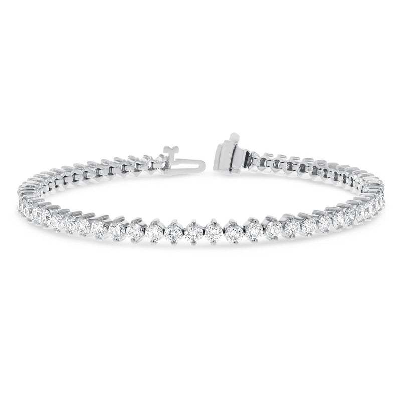 Single Prong Diamond Tennis Bracelet (B0014)