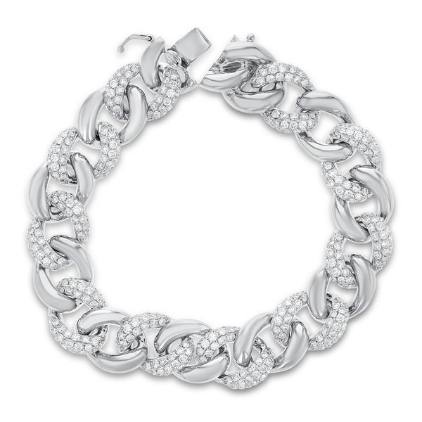 Diamond Cluster Chain Bracelet (B1047)