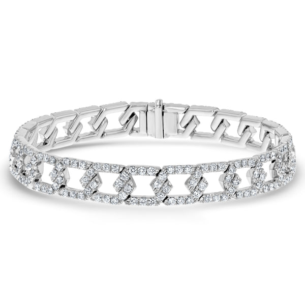 Diamond Link Tennis Bracelet (B1393)