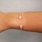 Round Shape Diamond Cuff Bracelet - R&R Jewelers 