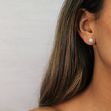 Diamond Cluster Stud Earrings, 0.75 ct - R&R Jewelers 