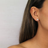 Diamond Cluster Stud Earrings, 0.41 ct - R&R Jewelers 