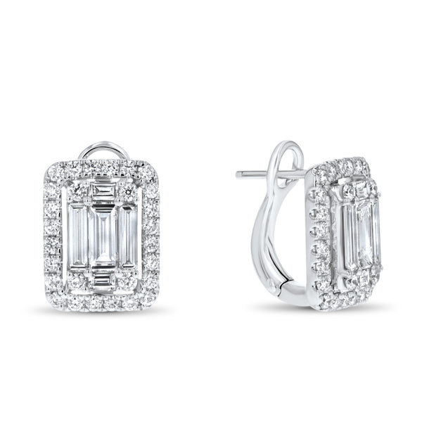 Baguette Diamond Earrings (E4304)