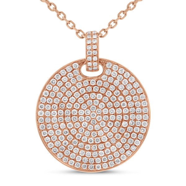 Diamond Pavé Pendant, 1.84 Carats - R&R Jewelers 