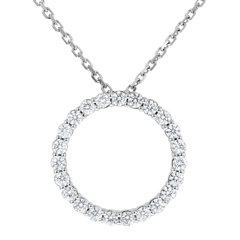 Diamond Circle Open Pendant (P0957)