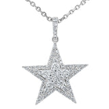 Diamond Pave Star Pendant - R&R Jewelers 