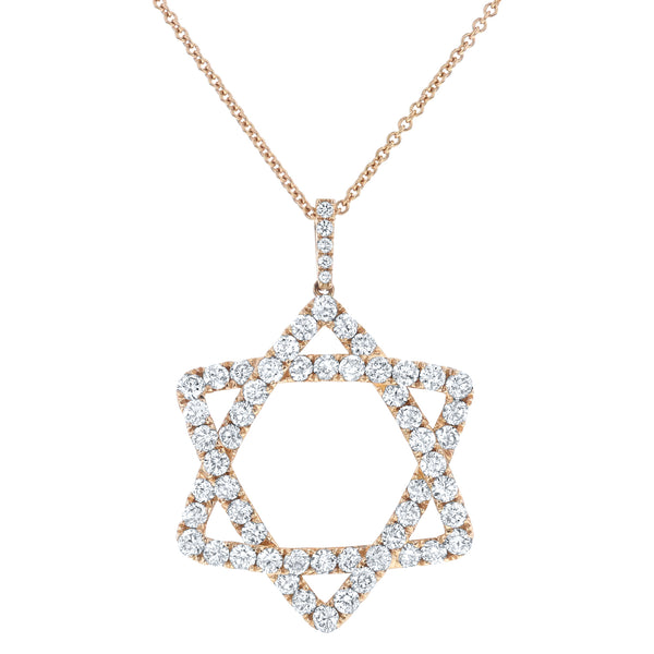 Diamond Star Drop Pendant (P1481)