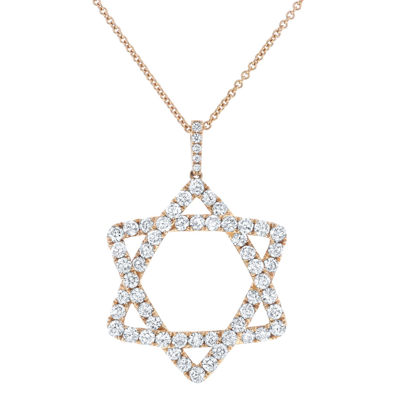 Diamond Star Drop Pendant (P1481)