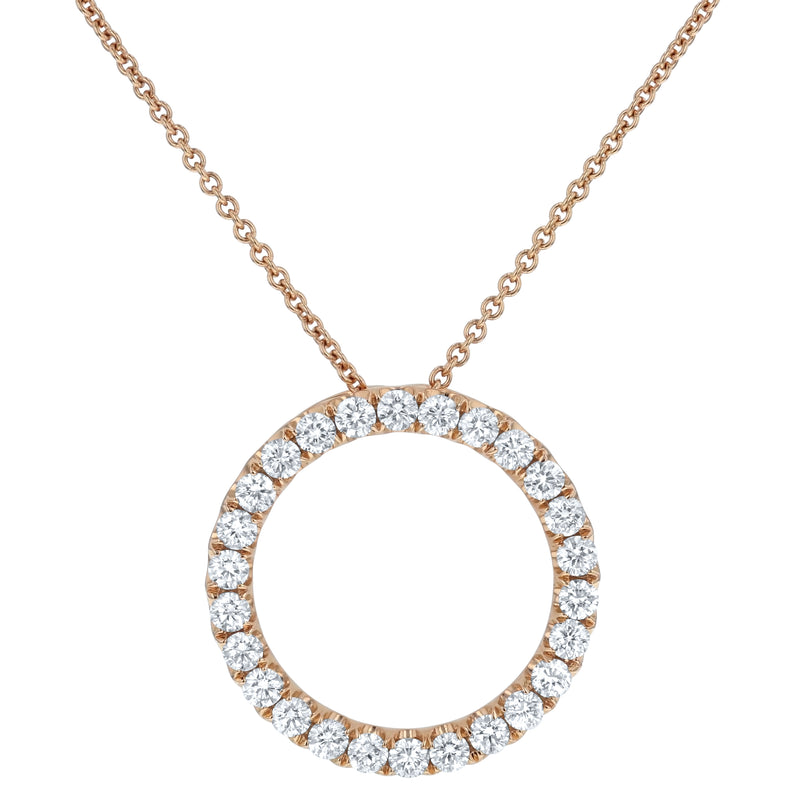Diamond Circle Pendant (P1484)