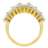 Baguette Shaped Diamond Cluster Statement Ring (R0879)