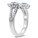 Diamond Cluster Floral Statement Ring (R3189)