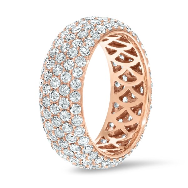 Five Row Diamond Cluster Eternity Band (R3470)