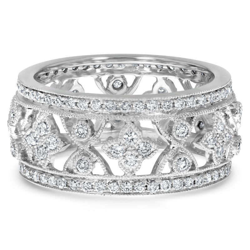 Diamond Cluster Vintage Statement Ring (R5519)