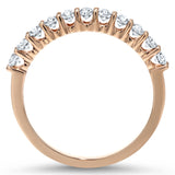 Halfway Scalloped Diamond Wedding Band, 0.62 Carats - R&R Jewelers 