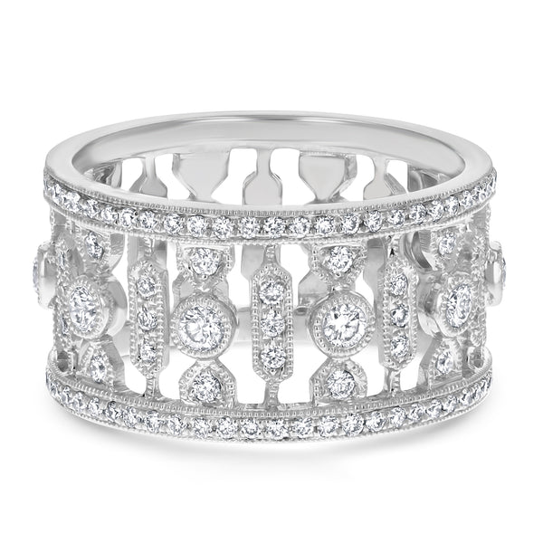Diamond Cluster Vintage Statement Ring (R6545)