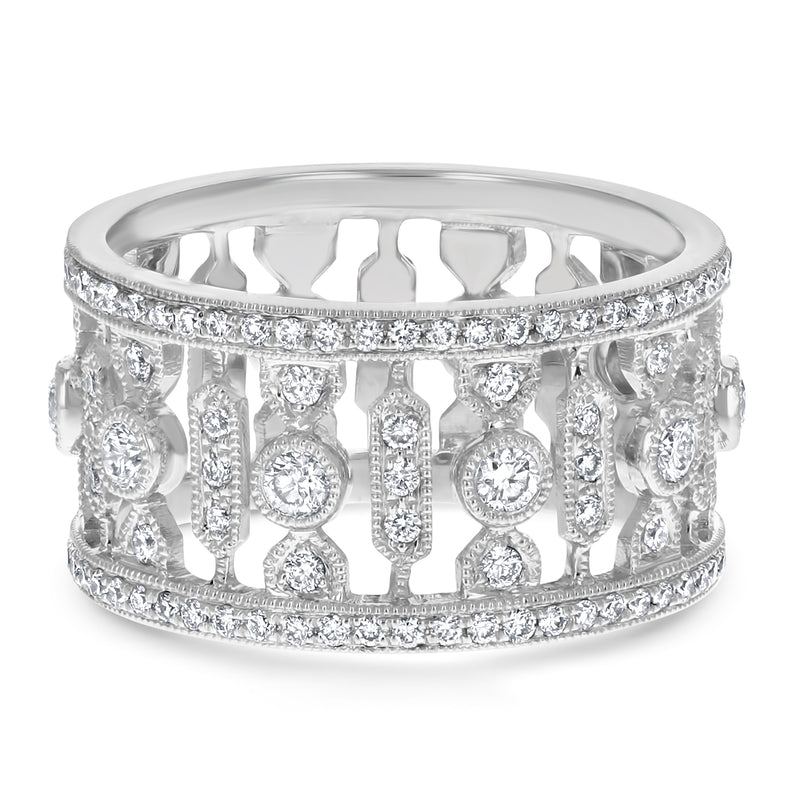 Diamond Cluster Vintage Statement Ring (R6545)