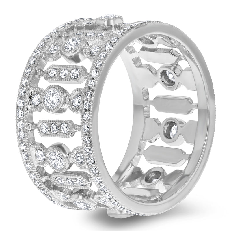 Diamond Cluster Vintage Statement Ring (R6545)