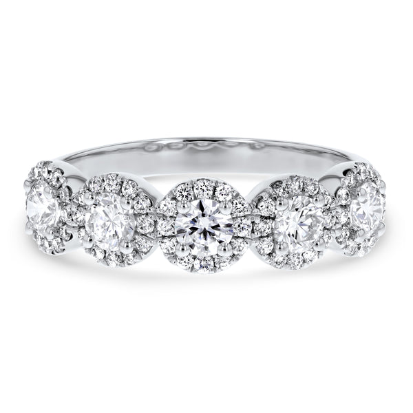 Round Shaped Diamond Cluster Ring (R6547)