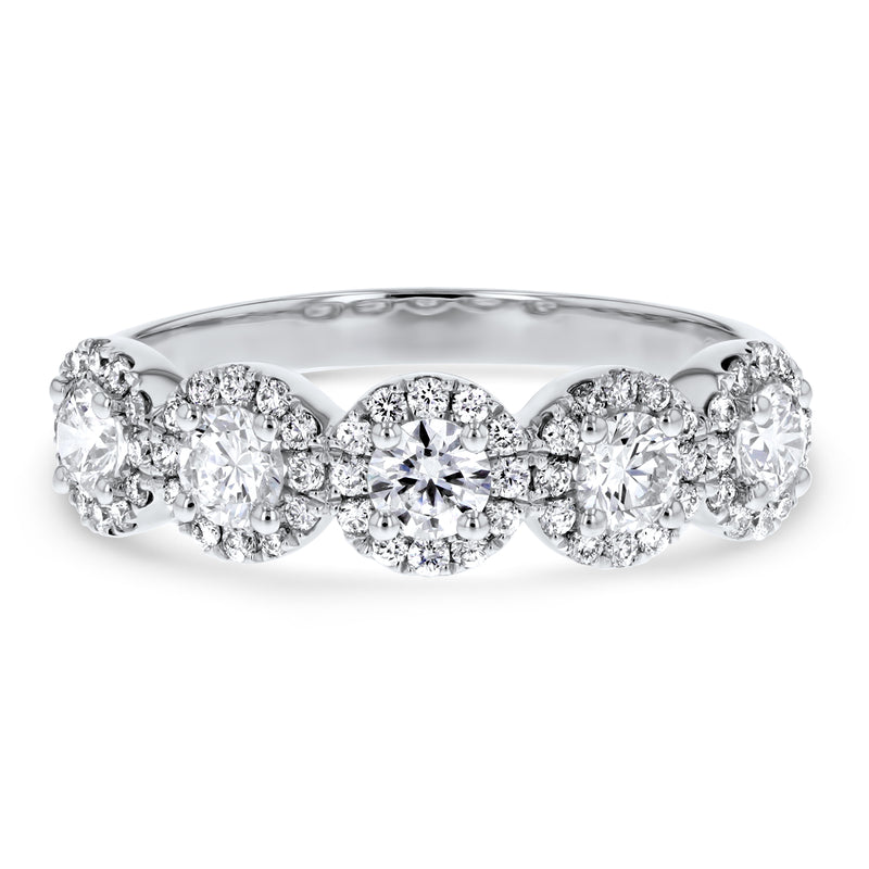 Round Shaped Diamond Cluster Ring (R6547)