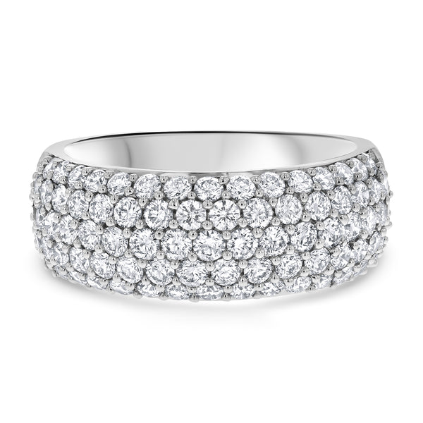 Five Row Diamond Cluster Ring (R6602)