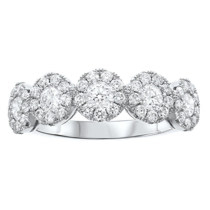 Round Shaped Diamond Cluster Ring (R6916)