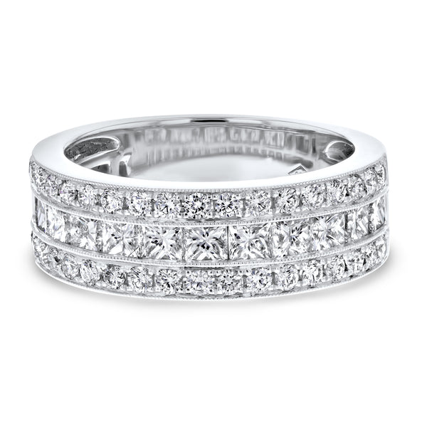 Princess Shaped Diamond Vintage Ring (R7115)