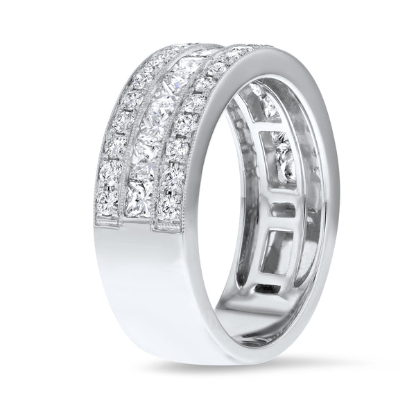 Princess Shaped Diamond Vintage Ring (R7115)